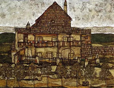 Haus mit Schindeln Egon Schiele